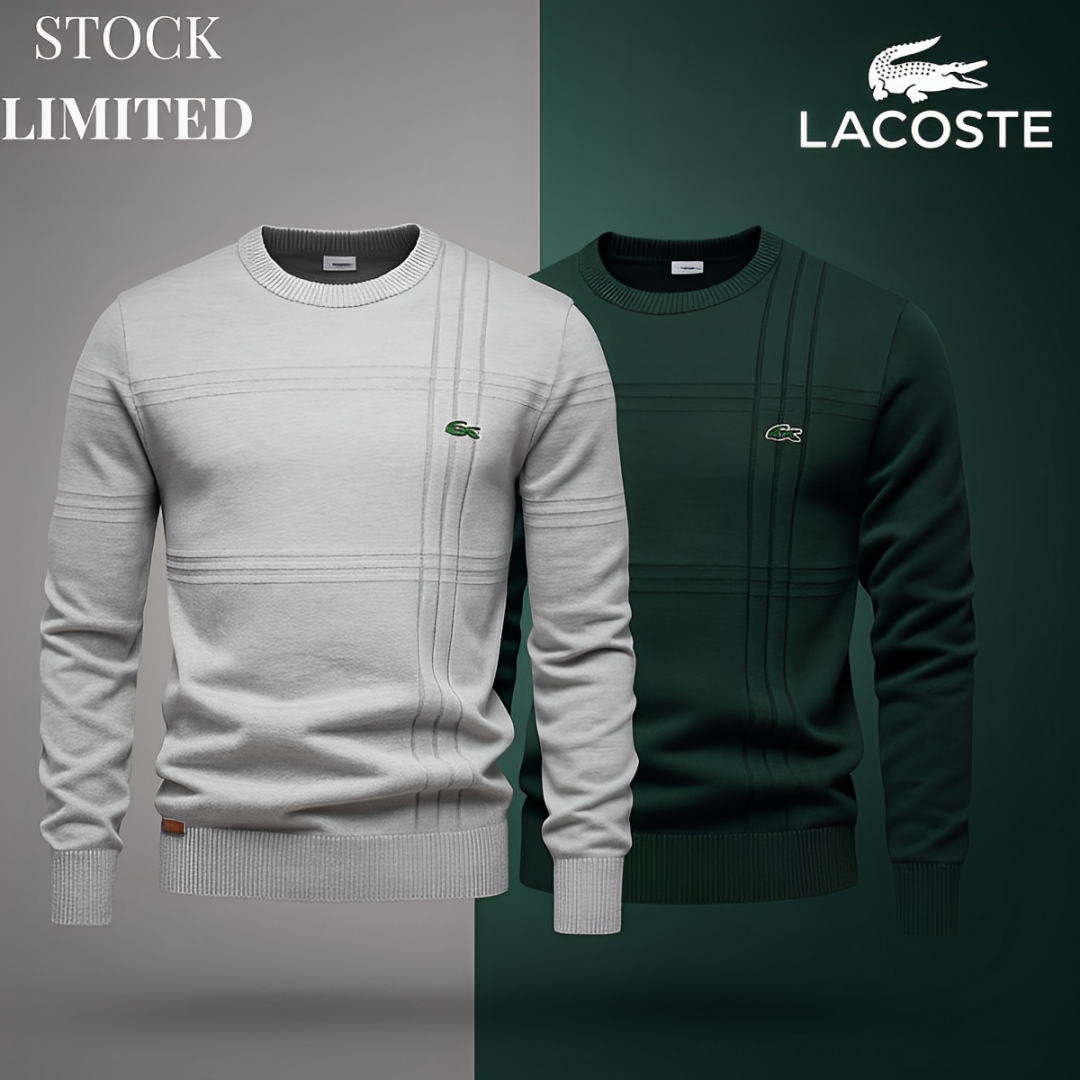 Lacoste Men’s Textured Sweater – 2 for the Price of 1 (Limited Stock)