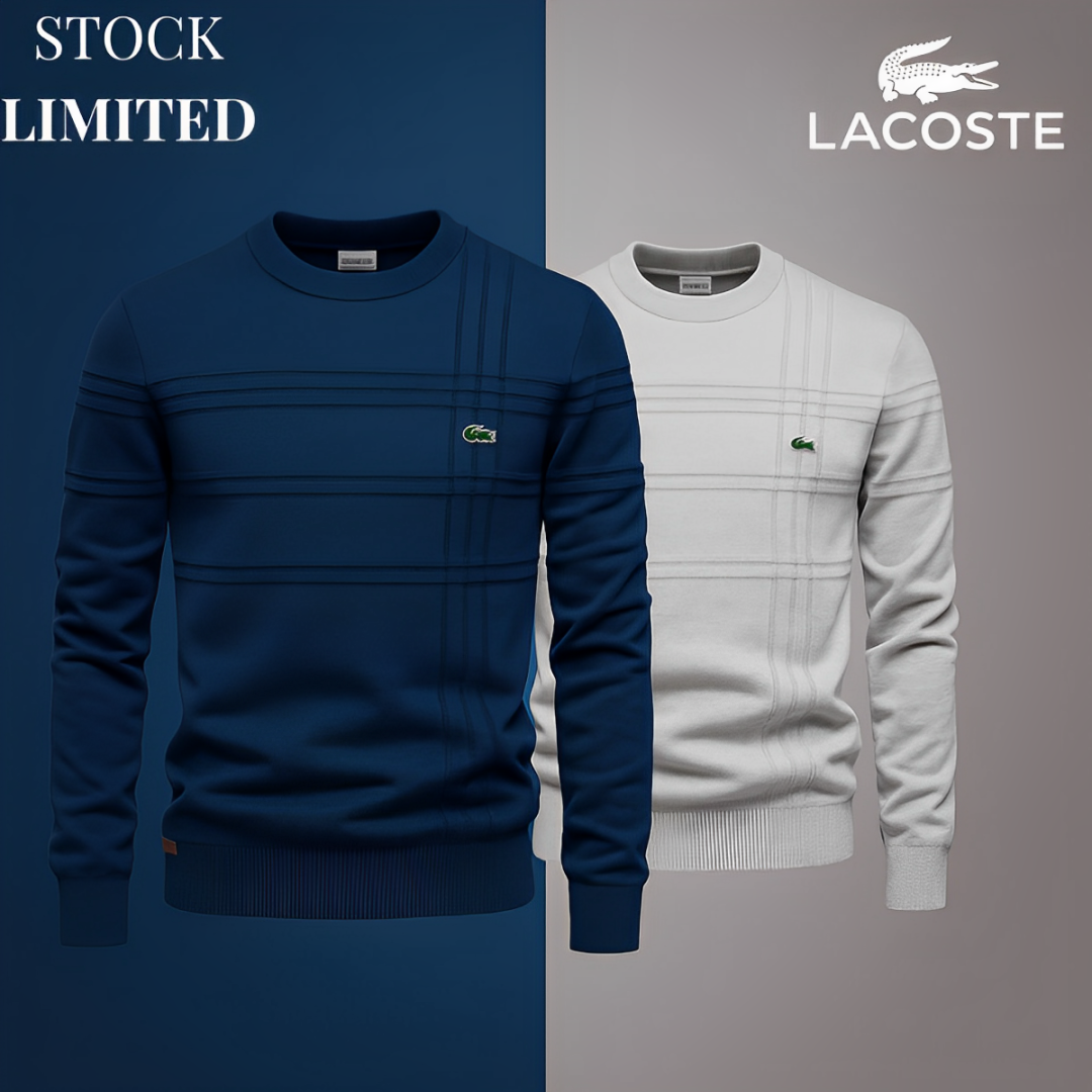 Lacoste Men’s Textured Sweater – 2 for the Price of 1 (Limited Stock)