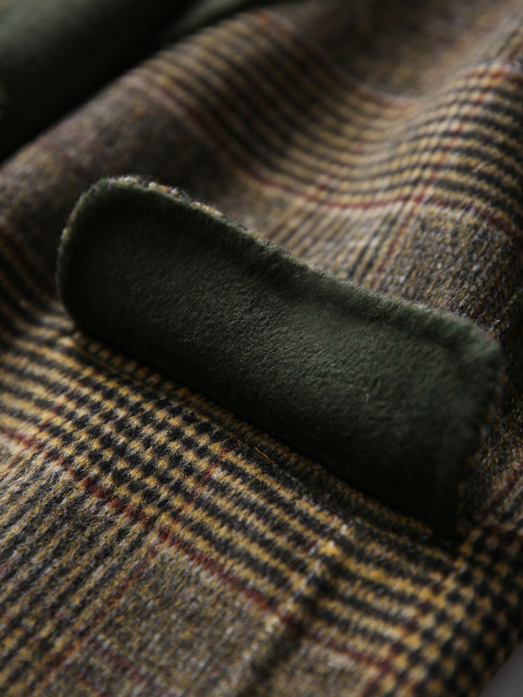 ELODIE | "Classic Checked Wool Coat for Winter"
