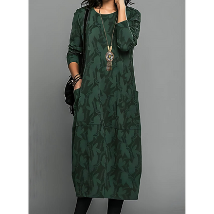 EVA™ | Warm Floral Dress