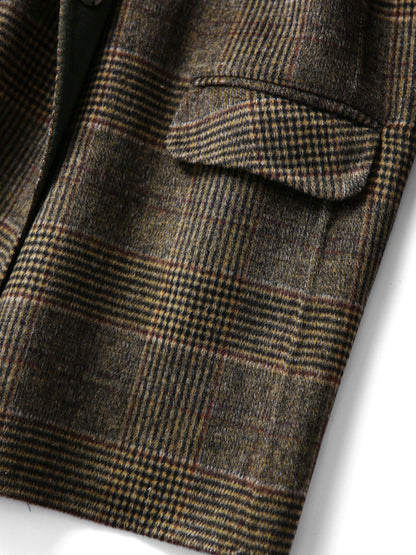 ELODIE | "Classic Checked Wool Coat for Winter"