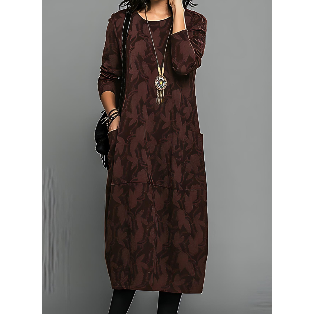 EVA™ | Warm Floral Dress