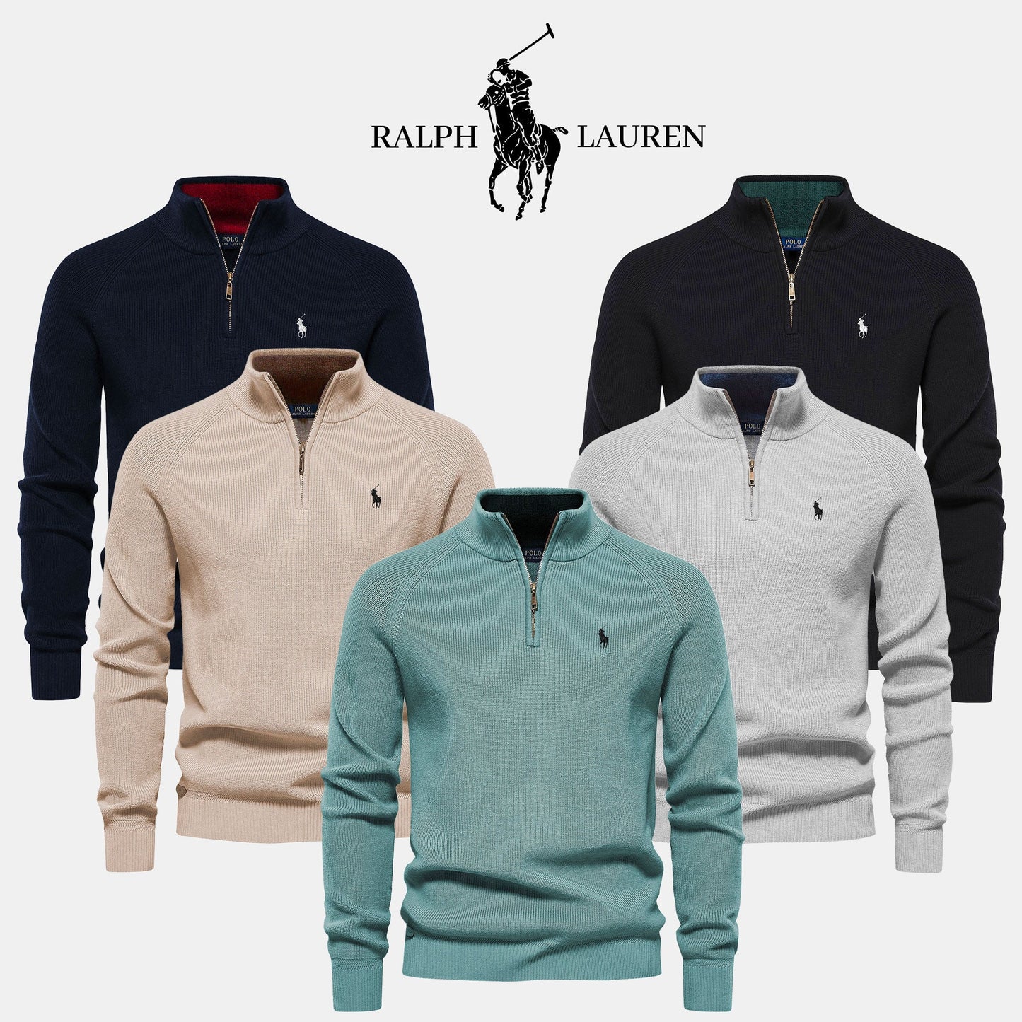 Rαlph Lαuren Zipped Collar Pullover (STOCK LIMITED)