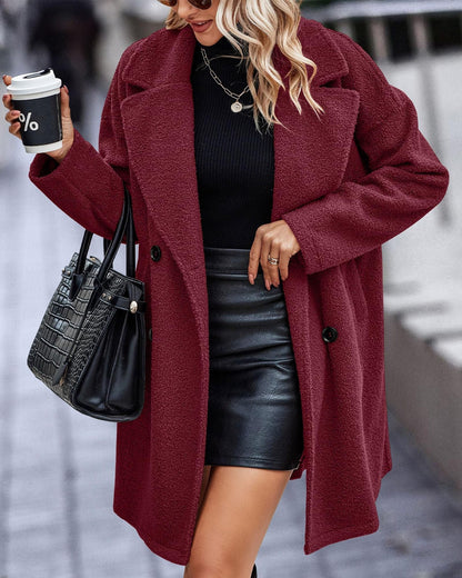 AMALIE - Long Plush Coat