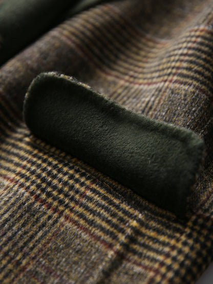 ELODIE | "Classic Checked Wool Coat for Winter"