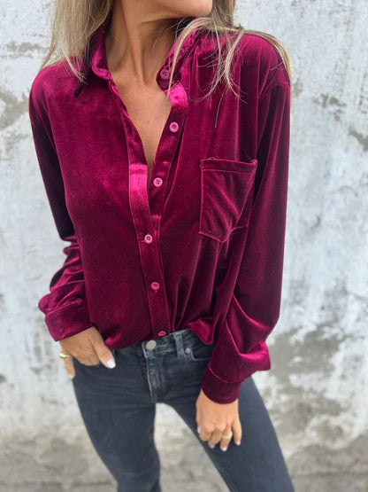 CAMILLA| Velvet Shirt